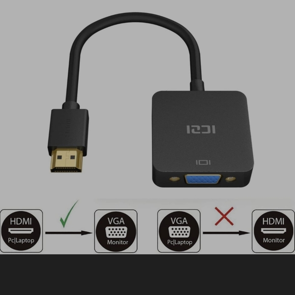 *EUC* 1080P Gold-Plated HDMI to VGA Adapter for PC, Laptop, DVD, Desktop ... - Picture 7 of 7